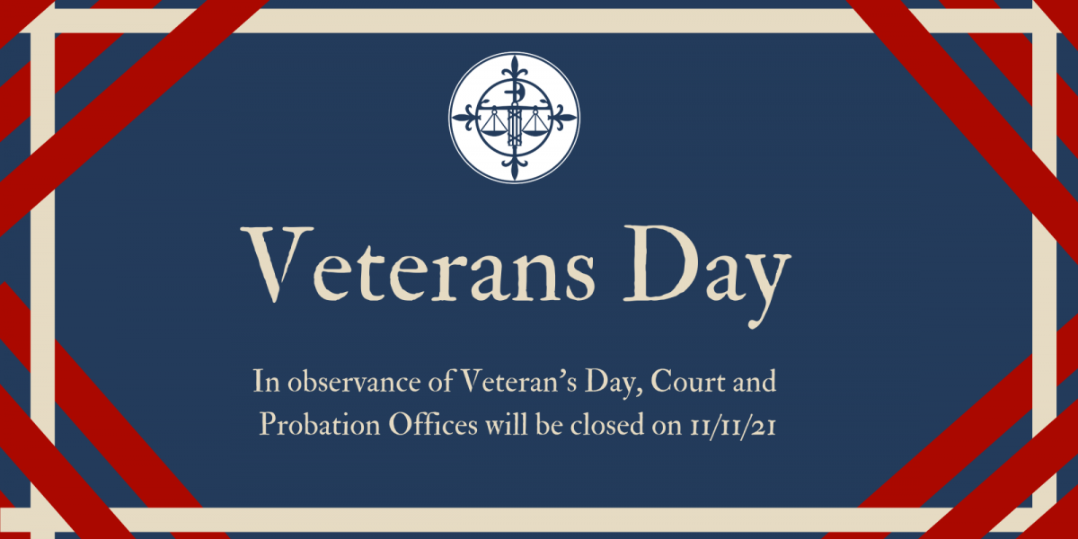 Courts and offices of the Nebraska Judicial Branch Closed on November 11th