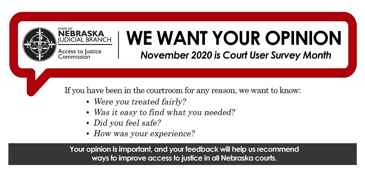 Trial Court Survey Month Underway in Nebraska