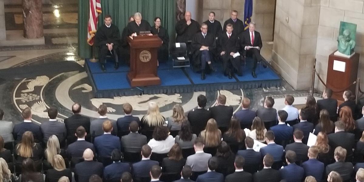 New Lawyers Admitted to the Practice of Law During Swearing-in Ceremony
