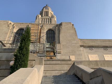 State Capitol Construction Continues Through Court Quadrant