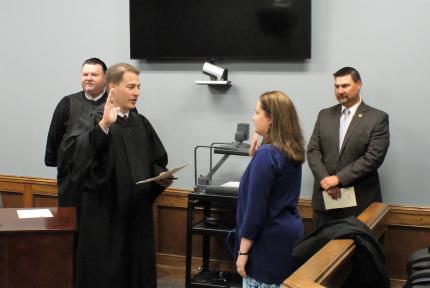 Fowler Sworn-In as Hall County Clerk Magistrate