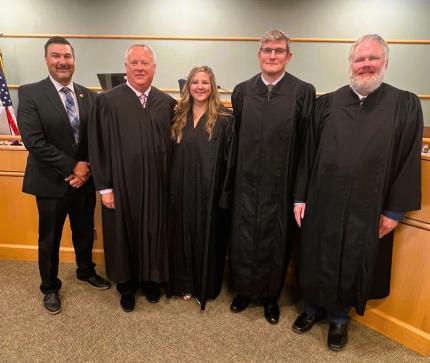 Clerk Magistrate Swearing-in Ceremony for Samantha Johnson in Fremont