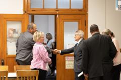 Day 1: Chief Justice Summer Tour First Stop at the Garden County Courthouse for Lunch and Presentation (Oshkosh)