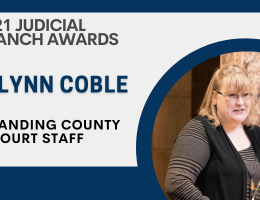 Outstanding County Court Staff Award - 2021, RayLynn Coble