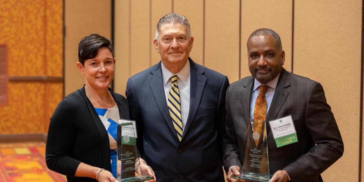 Distinguished Judge Awards Presented to Vernon Daniels and Stefanie Martinez