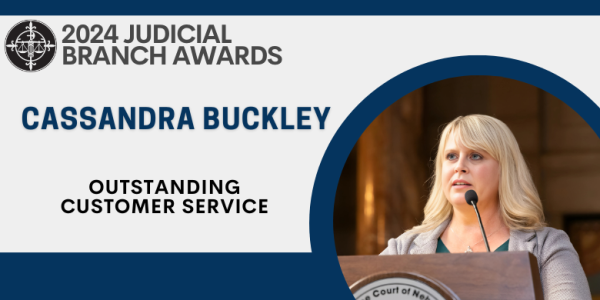 Outstanding Customer Service, 2024 Cassandra Buckley, Secretary in the District 11 Probation Office, Lexington Reporting Center