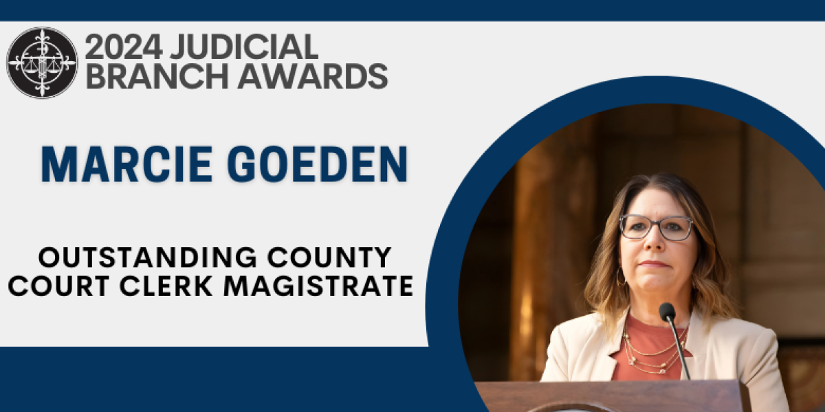 Outstanding County Court Clerk Magistrate Award, 2024: Marcie Goeden, Thurston County Court Clerk Magistrate