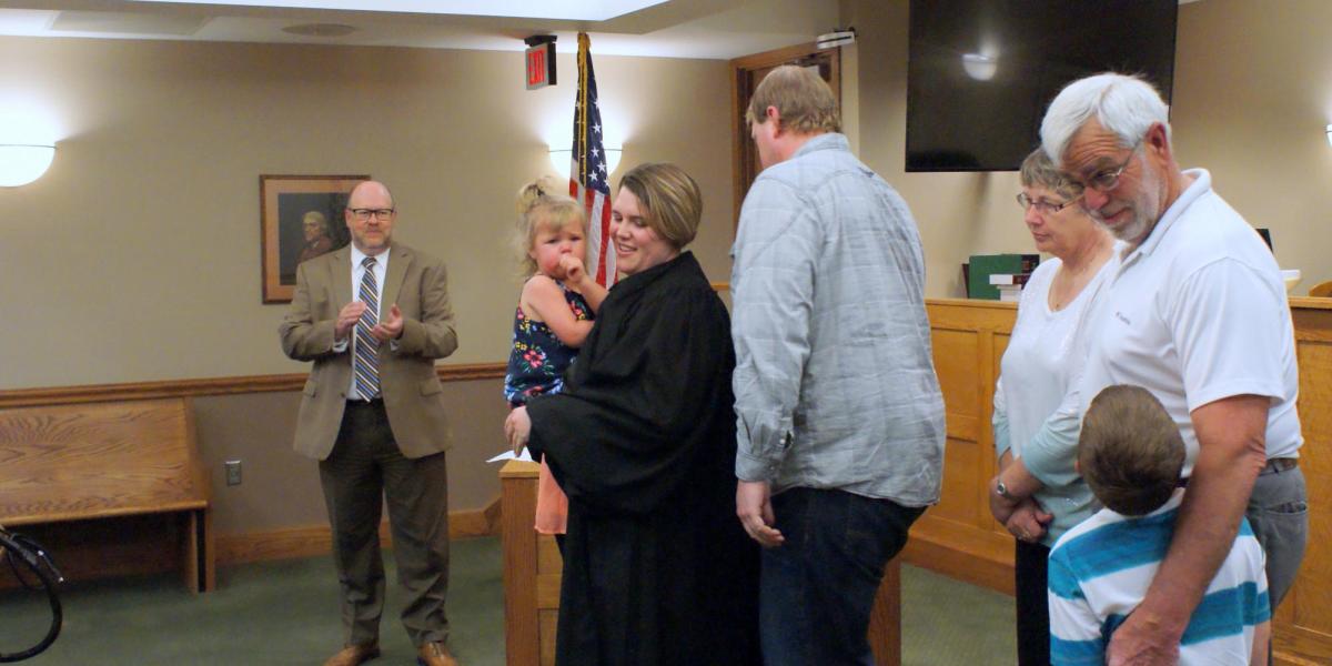 Myndee Hagan Sworn-in as County Court Clerk Magistrate for Dawson and Gosper Counties