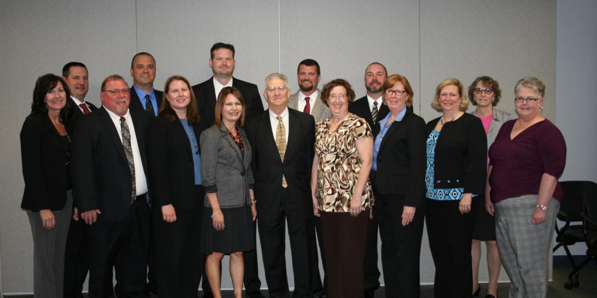Chief Justice Mike Heavican and the Nebraska State Probation Chief Probation Officers, April 2017