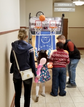 Adoption Day Kids Playing Hoops