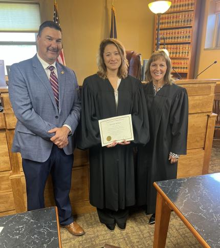 Swearing-In Ceremony for Raburn Held in Furnas County Court