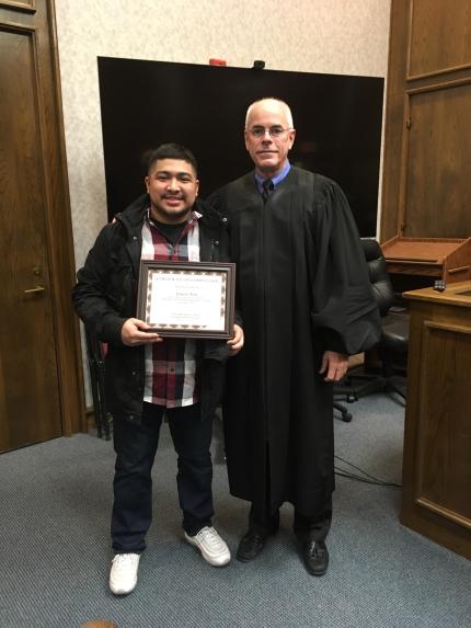 Participant Graduates from Northeast  Nebraska Adult Drug Court