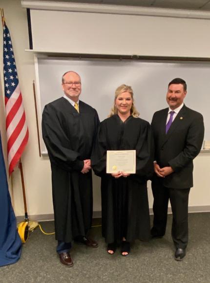 Clerk Magistrate Swearing-in Ceremony for Chelsie Sparks in Sidney