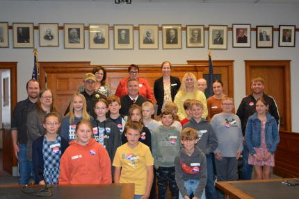 Pawnee County Court officials, including Judge Rick Smith, Clerk Magistrate LaRita Weber and Assistant Clerk Julie Kuhl, hosted Law Day for fifth-grade students from Pawnee City, Humboldt-Table Rock-Steinauer (HTRS) and Lewiston Schools on Friday, April 19, 2024.