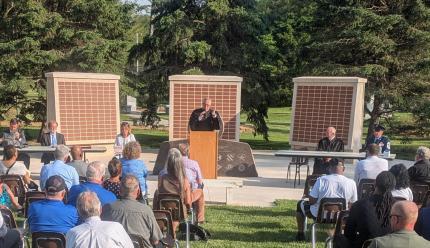 The Lancaster County Veterans Treatment Court held a graduation ceremony at the Veterans Memorial Garden in Lincoln on May 14, 2025.