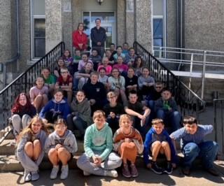 Fifth Graders Participate in Mock Trial at Nuckolls County Courthouse