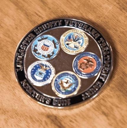 Chief Justice Presented With Veterans Court Mentor Coin