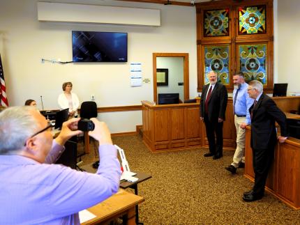 Cedar County District and County Courts Join Forces in Courtroom Technology Showcase