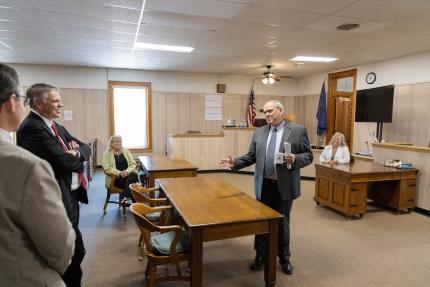 Day 2: Chief Justice Summer Tour First Stop Day two - Sheridan County Court (Rushville)