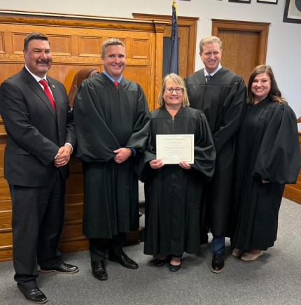 Corey Steel, Judge Richard Smith, Lisa Hunzeker, Judge Jeff Gaertig, Judge Julie Smith