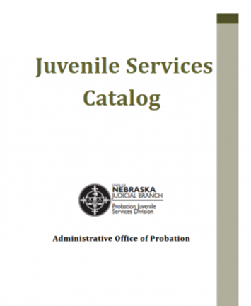 Updated Juvenile Services Catalog