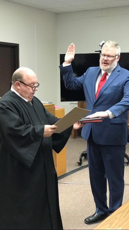County Court Judge Matney Takes Oath of Office