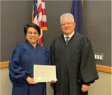 Maria Rodriguez Sworn-in as Clerk Magistrate of Merrick County Court