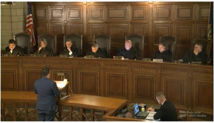 District Judge James Stecker Sits with Nebraska Supreme Court