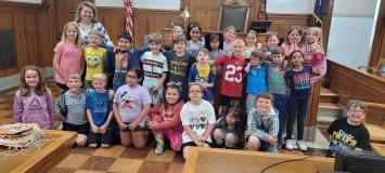 Second Graders Participate in Mock Trial at Polk County Courthouse