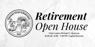 Retirement Open House for Chief Justice Heavican, 10.30.24, 4-7pm, Capitol Rotunda