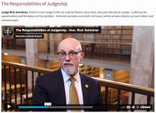 New Video About the Responsibilities of a Judge
