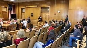Visit to the Problem-Solving Court in Aurora - Day one, visit one of the Chief Justice’s Summer Tour 2017